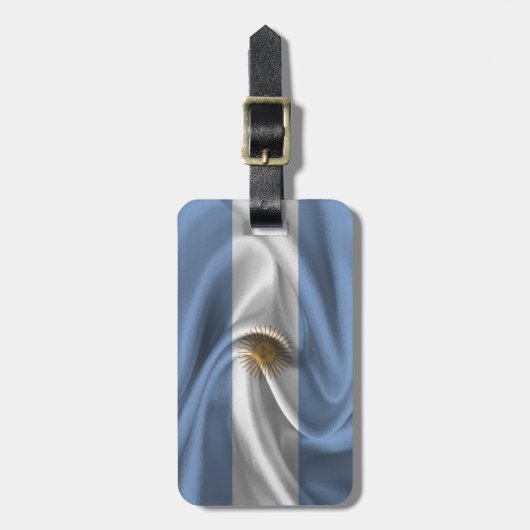 Étiquette À Bagage Drapeau De L'Argentine (Devant Vertical)