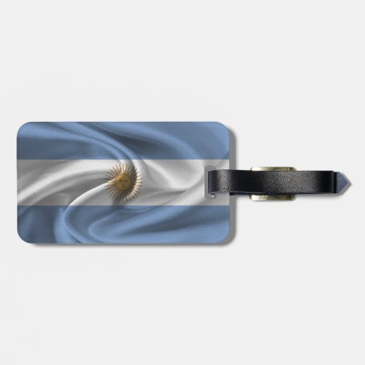Étiquette À Bagage Drapeau De L'Argentine (Dos horizontal)