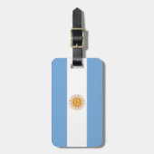 Étiquette À Bagage Drapeau de l'Argentine (Devant Vertical)