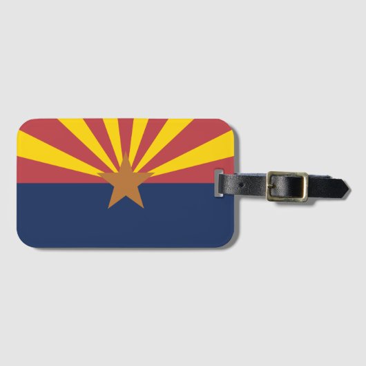 Étiquette À Bagage Drapeau de l'Arizona (Devant Horizontal)