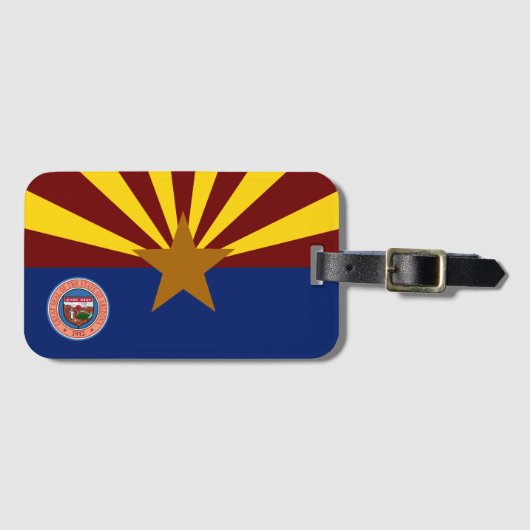 Étiquette À Bagage Drapeau de l'Arizona (Devant Horizontal)