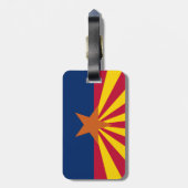Étiquette À Bagage Drapeau de l'Arizona (Dos Vertical)