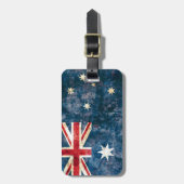 Étiquette À Bagage Drapeau de l'Australie (Devant Vertical)