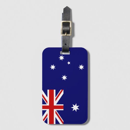 Étiquette À Bagage Drapeau de l'Australie (Devant Vertical)