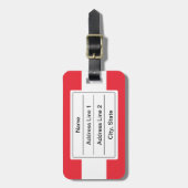 Étiquette À Bagage Drapeau de l'Autriche / Drapeau autrichien (Devant Vertical)