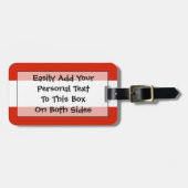 Étiquette À Bagage Drapeau de l'Autriche Easy ID (Devant horizontal)