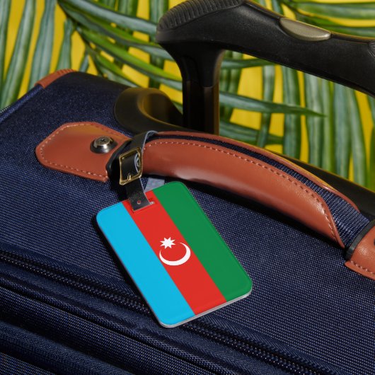 Étiquette À Bagage Drapeau de l'Azerbaïdjan (Insitu Rectoal 1)