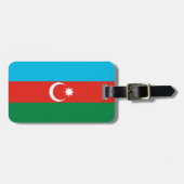 Étiquette À Bagage Drapeau de l'Azerbaïdjan (Devant horizontal)