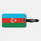 Étiquette À Bagage Drapeau de l'Azerbaïdjan (Dos horizontal)