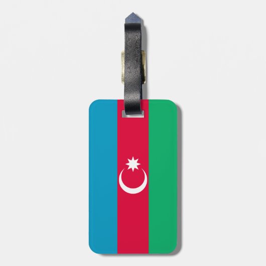 Étiquette À Bagage Drapeau de l'Azerbaïdjan patriotique (Dos Vertical)