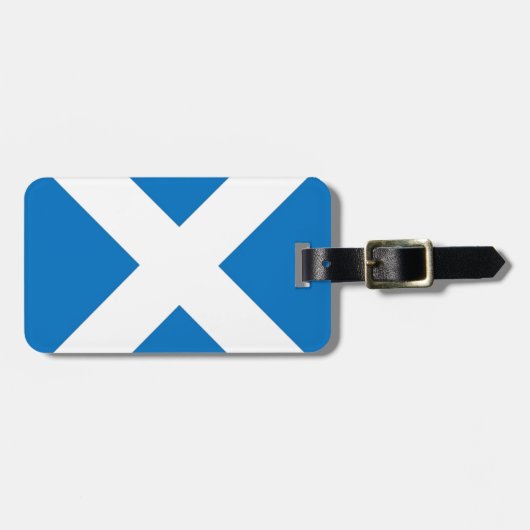 Étiquette À Bagage Drapeau de l'Ecosse (Devant horizontal)