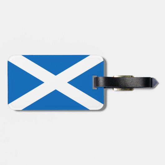 Étiquette À Bagage Drapeau de l'Ecosse - Bratach na h-Alba (Dos horizontal)