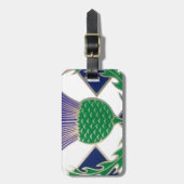 Étiquette À Bagage Drapeau de l'Ecosse et de chardon (Devant Vertical)