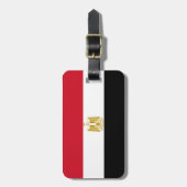 Étiquette À Bagage Drapeau de l'Égypte (Devant Vertical)