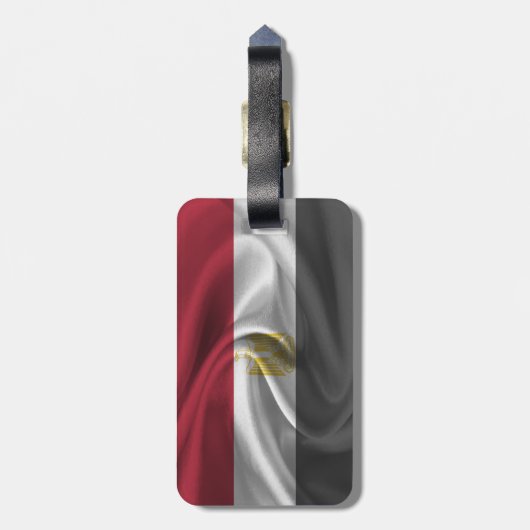 Étiquette À Bagage Drapeau De L'Égypte (Dos Vertical)