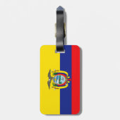 Étiquette À Bagage Drapeau de l'Équateur (Dos Vertical)