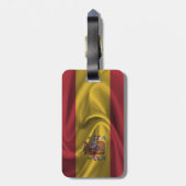 Étiquette À Bagage Drapeau De L'Espagne (Dos Vertical)