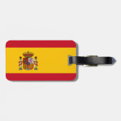 Étiquette À Bagage Drapeau de l'Espagne (Dos horizontal)