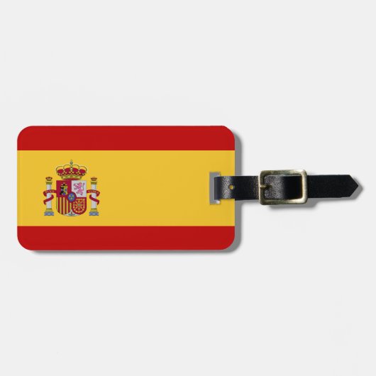Étiquette À Bagage Drapeau de l'Espagne (Devant horizontal)