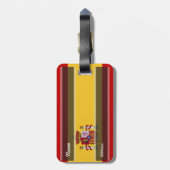 Étiquette À Bagage Drapeau de l'Espagne (Dos Vertical)