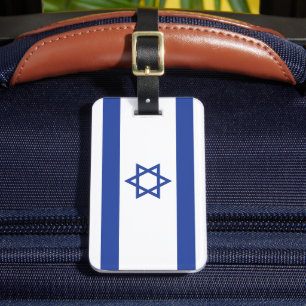 Étiquette À Bagage Drapeau de l'État d'Israël Étoile de David Judaïsm