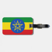 Étiquette À Bagage Drapeau de l'Ethiopie (Dos horizontal)