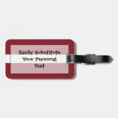 Étiquette À Bagage Drapeau de Lettonie Personal Easy ID (Dos horizontal)