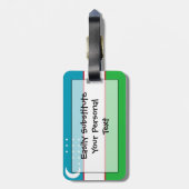 Étiquette À Bagage Drapeau de l'identification facile de (Dos Vertical)