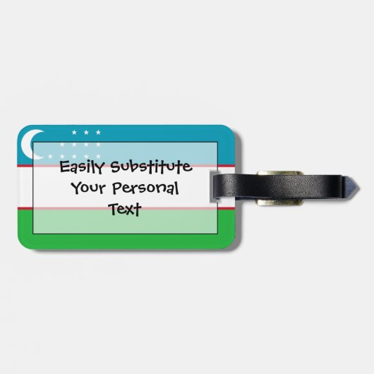 Étiquette À Bagage Drapeau de l'identification facile de (Dos horizontal)