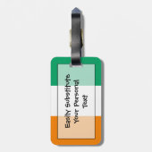 Étiquette À Bagage Drapeau de l'identification facile de d'Ivoire de (Dos Vertical)