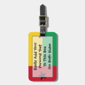 Étiquette À Bagage Drapeau de l'identification facile de la (Devant Vertical)