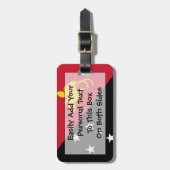 Étiquette À Bagage Drapeau de l'identification facile de la (Devant Vertical)