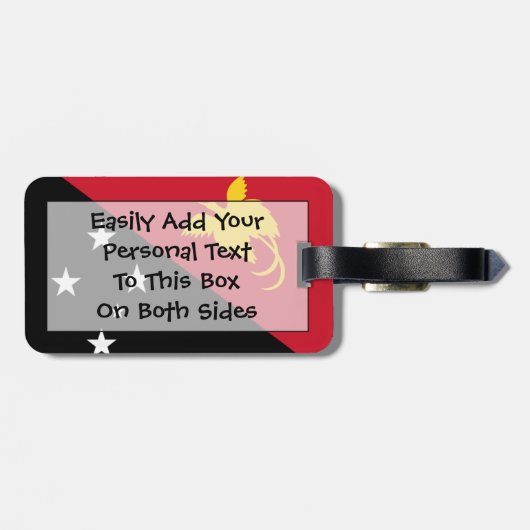 Étiquette À Bagage Drapeau de l'identification facile de la (Dos horizontal)