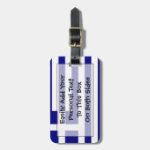 Étiquette À Bagage Drapeau de l'identification facile de la Grèce (Devant Vertical)