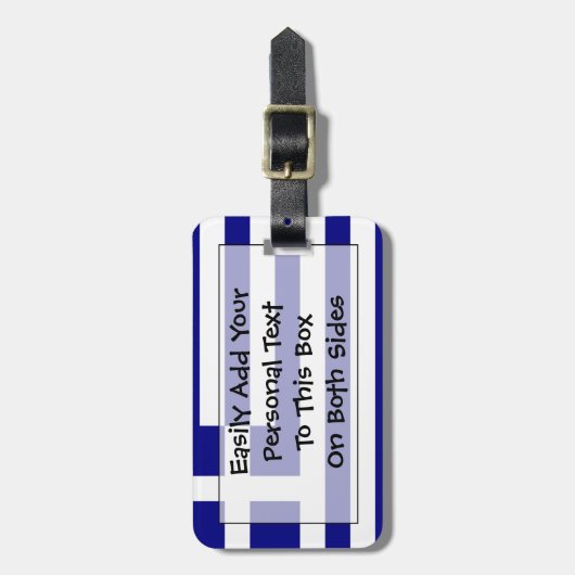 Étiquette À Bagage Drapeau de l'identification facile de la Grèce (Devant Vertical)