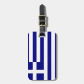 Étiquette À Bagage Drapeau de l'identification facile de la Grèce (Devant Vertical)