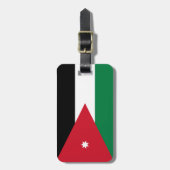 Étiquette À Bagage Drapeau de l'identification facile de la Jordanie (Devant Vertical)