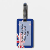 Étiquette À Bagage Drapeau de l'identification facile de la Nouvelle (Dos Vertical)