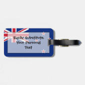 Étiquette À Bagage Drapeau de l'identification facile de la Nouvelle (Dos horizontal)