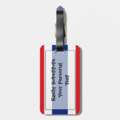 Étiquette À Bagage Drapeau de l'identification facile de la Thaïlande (Dos Vertical)