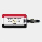 Étiquette À Bagage Drapeau de l'identification facile de l'Egypte (Dos horizontal)