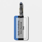 Étiquette À Bagage Drapeau de l'identification facile de l'Estonie (Dos Vertical)