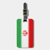 Étiquette À Bagage Drapeau de l'identification facile de l'Iran (Devant Vertical)
