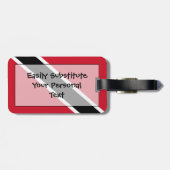 Étiquette À Bagage Drapeau de l'identification facile du (Dos horizontal)