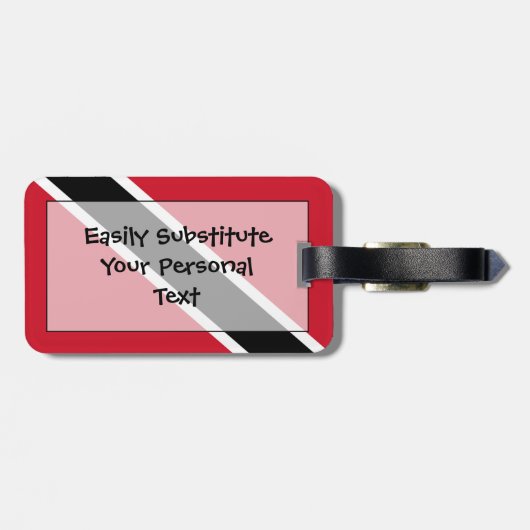 Étiquette À Bagage Drapeau de l'identification facile du (Dos horizontal)