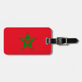 Étiquette À Bagage Drapeau de l'identification facile du Maroc (Devant horizontal)