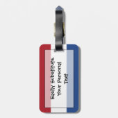 Étiquette À Bagage Drapeau de l'identification facile néerlandaise (Dos Vertical)