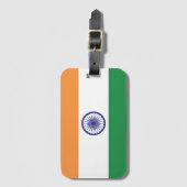 Étiquette À Bagage Drapeau de l'Inde (Devant Vertical)