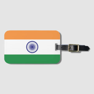 Étiquette À Bagage Drapeau de l'Inde