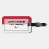 Étiquette À Bagage Drapeau de l'Indonésie Easy ID Personal (Dos horizontal)